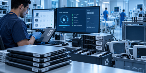 Healthcare IT decommission and data destruction process placeholder